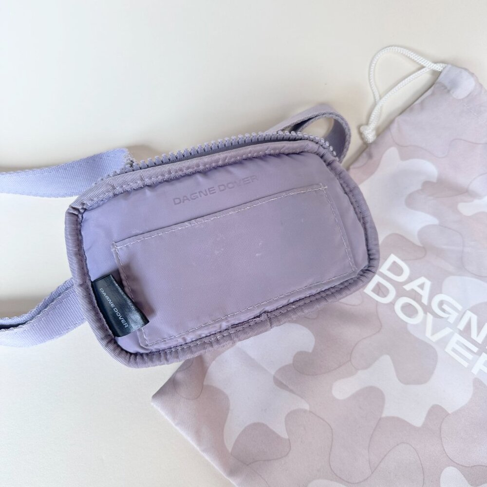 Dagne Dover Mara Neoprene Lilac Phone Sling Crossbody Bag Air Mesh Slip Pocket - Picture 5 of 13